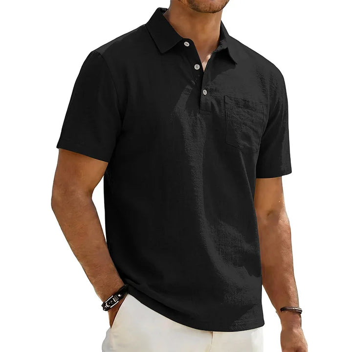 Grafton - Textured Short-Sleeve Polo