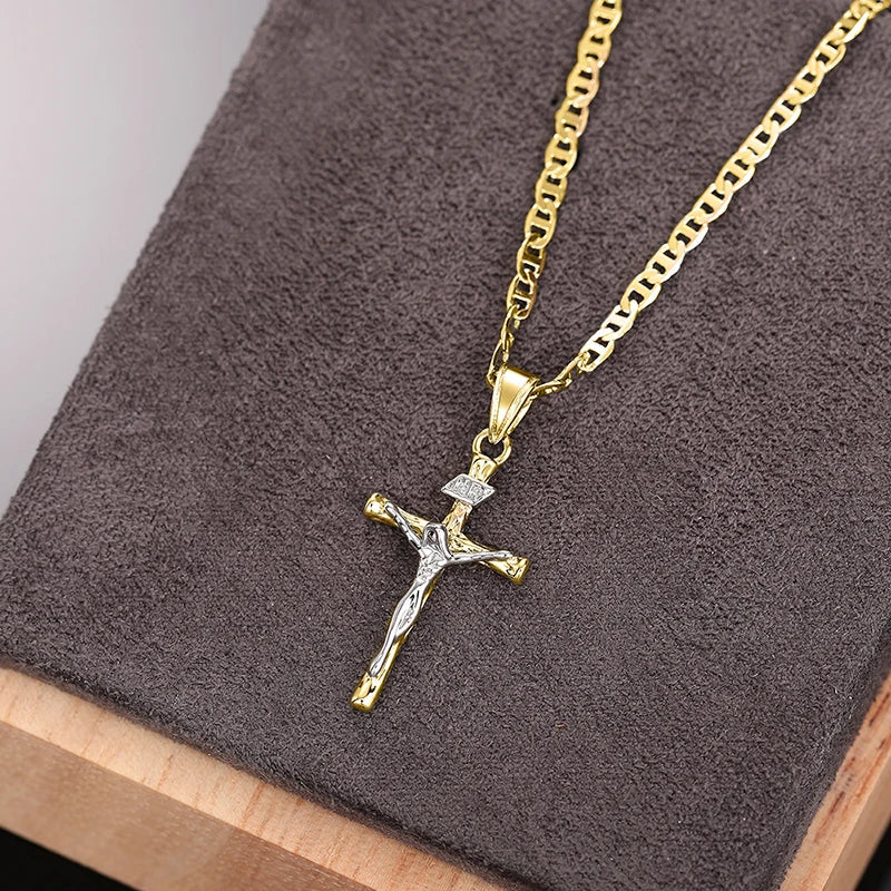 Bayford - Gleaming Cross Pendant Necklace