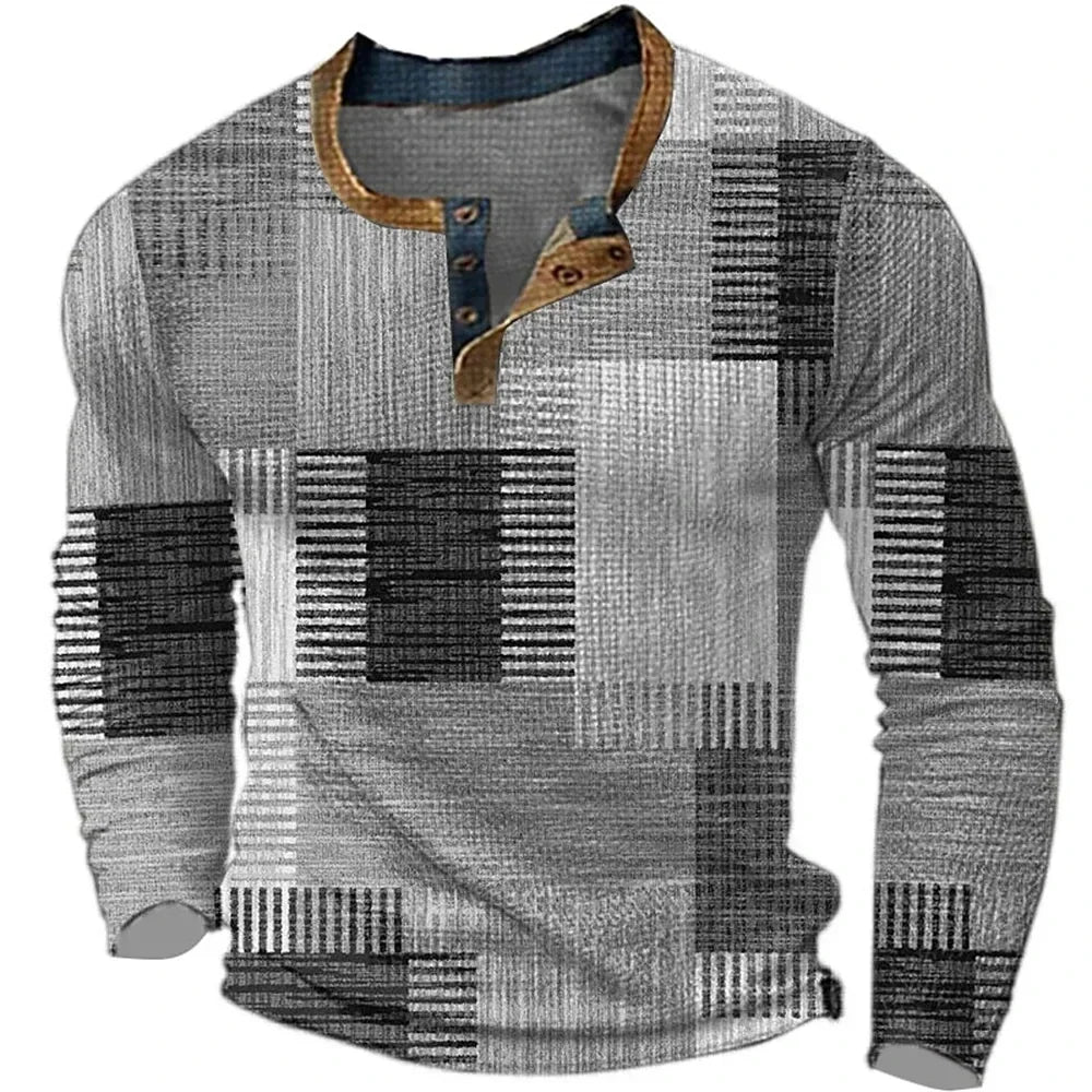 Karel - Coloured Patchwork Long-Sleeved Shirt