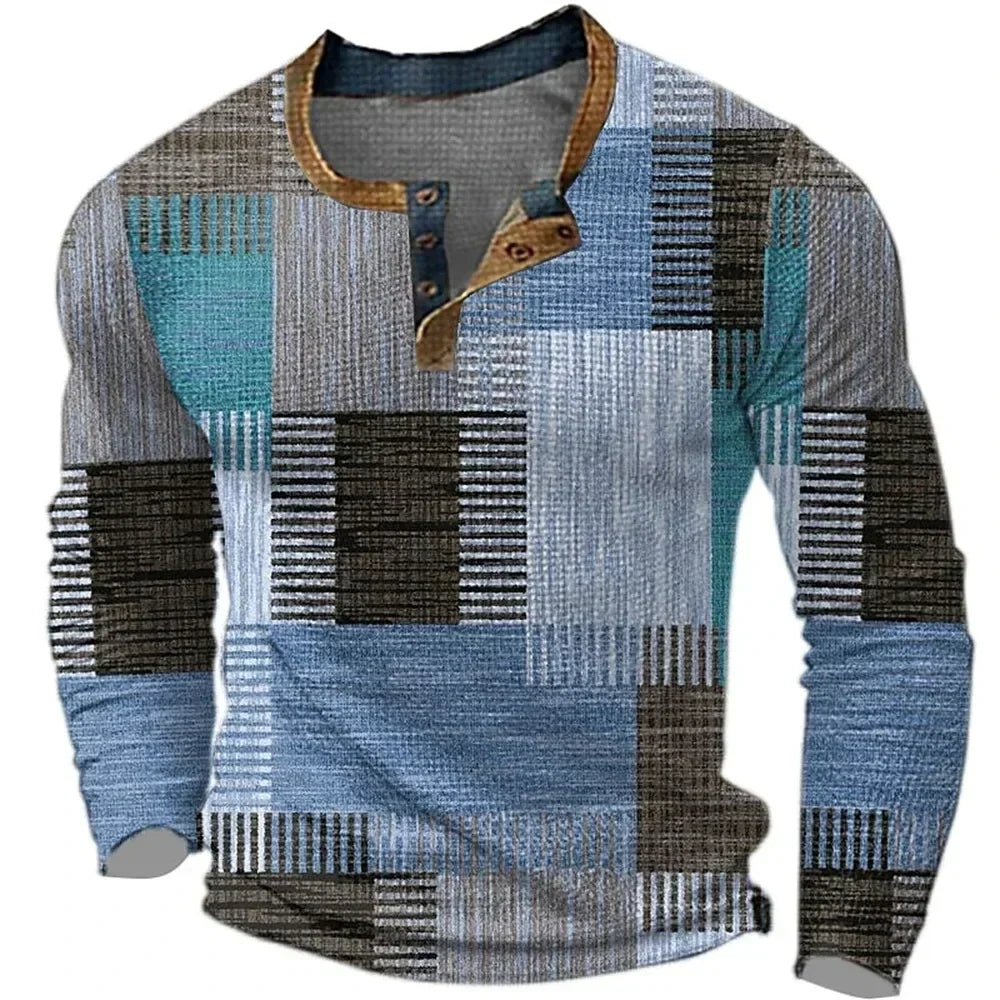 Karel - Coloured Patchwork Long-Sleeved Shirt