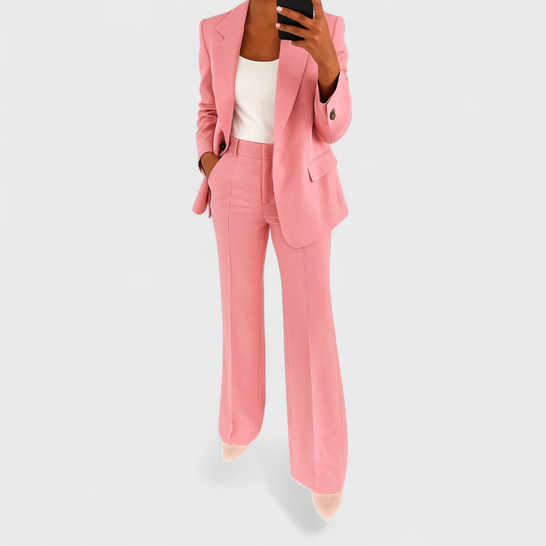 Estevia - Tailored Single Button Trouser Set