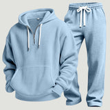 Osric - Waffle Knit Hoodie and Jogger Set