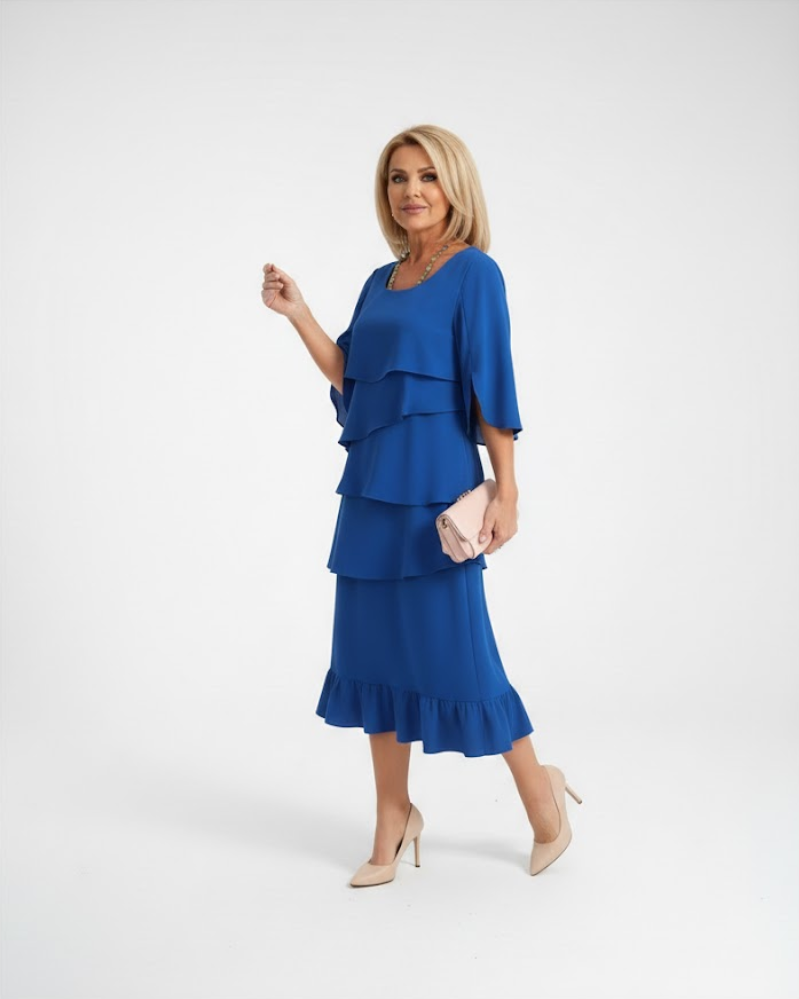 Luraya - Soft-Touch A-Line Midi Dress