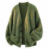 Galienne - Soft-Touch Oversized V-Neck Cardigan
