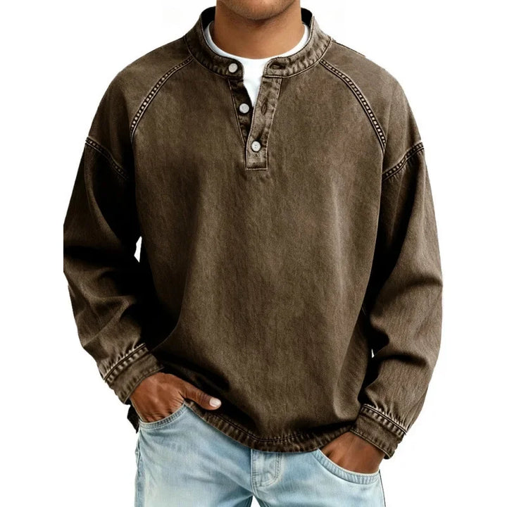Laren - Soft-Touch Vintage Button-Down Shirt