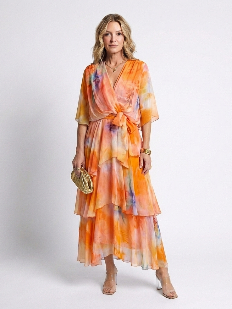 Elsinora - Soft-Touch Layered Maxi Dress