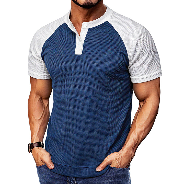 Arbor - Textured Waffle-Knit Polo