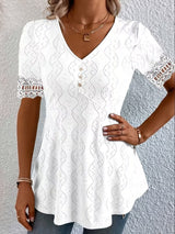 Meridia - Soft-Touch V-Neck Blouse