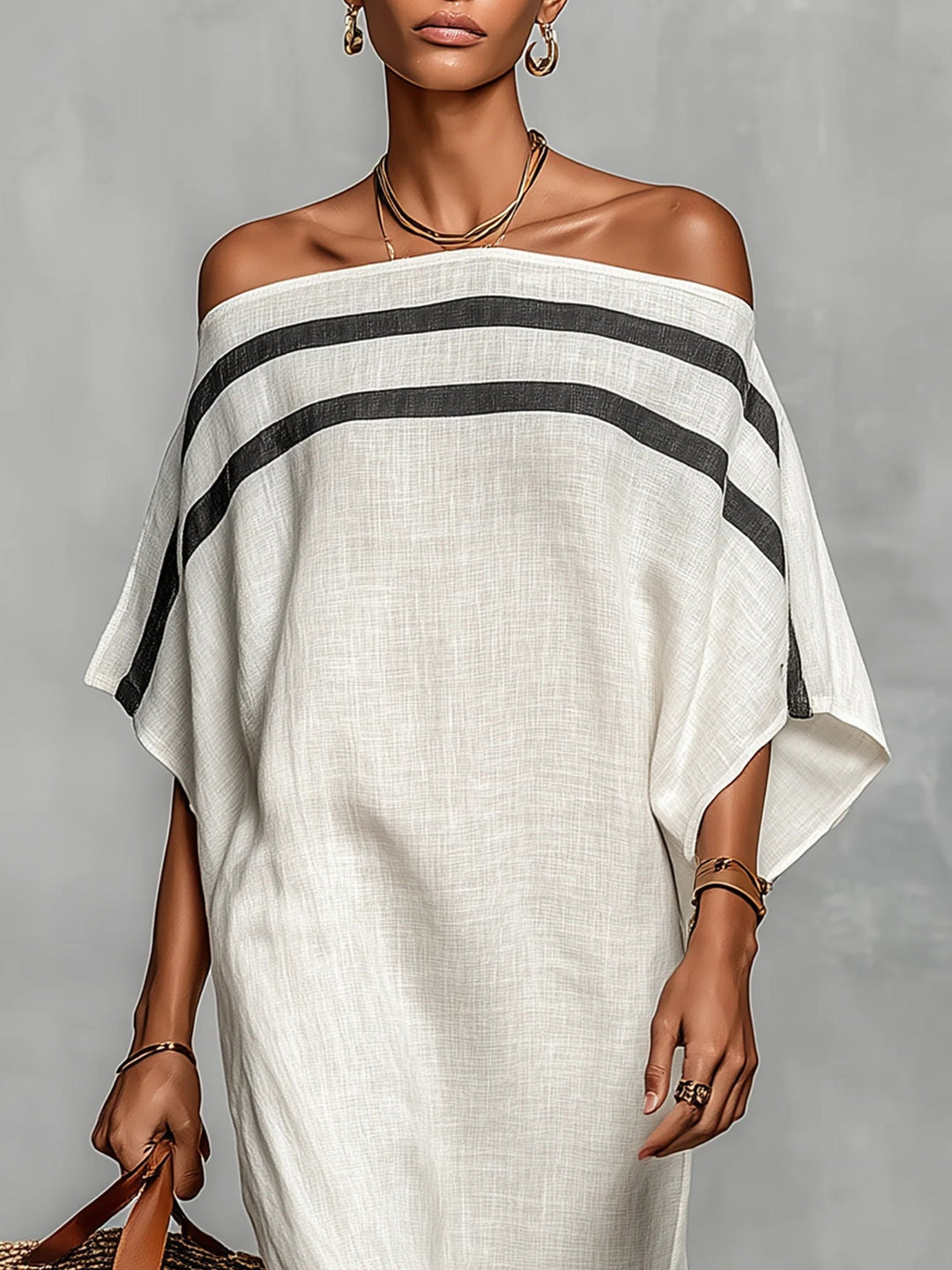 Damarielle - Elegant Off-Shoulder Maxi Dress