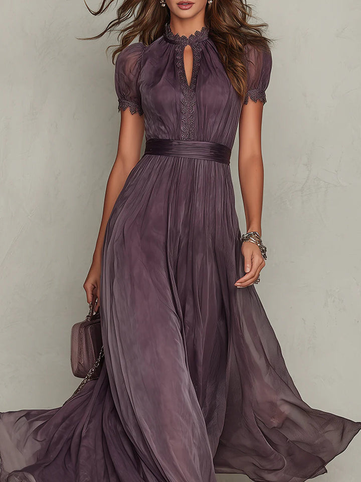 Jacinda - Ethereal Keyhole Maxi Dress