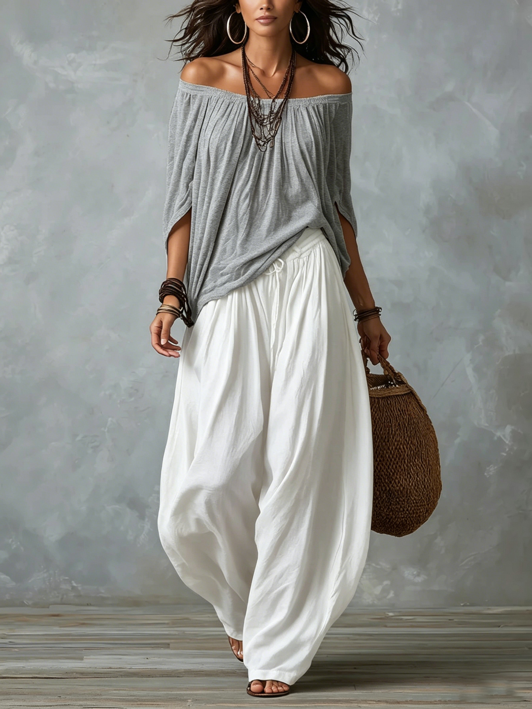 Beatha - Fluid Off-Shoulder Co-ord Set