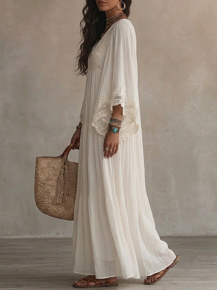 Euloria - Lightweight Pleated Summer Dress