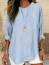 Wistera - Soft-Touch Striped Blouse