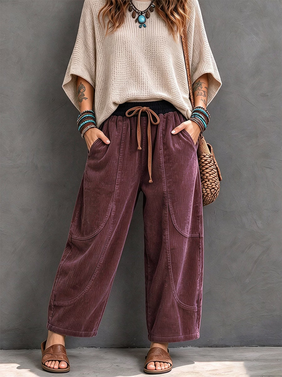 Branka - Textured Harem Trousers