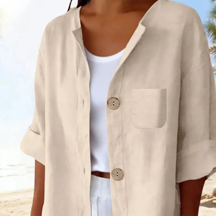Azelia - Soft-Touch Loose-Fit Summer Shirt