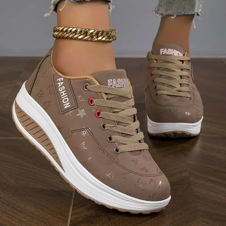 Sable - Lace Up Platform Sneakers Casual Fit
