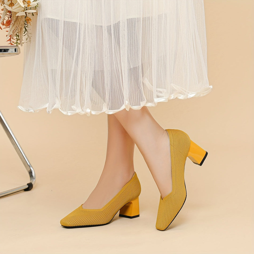 Hetty - Square-Heeled Court Shoe