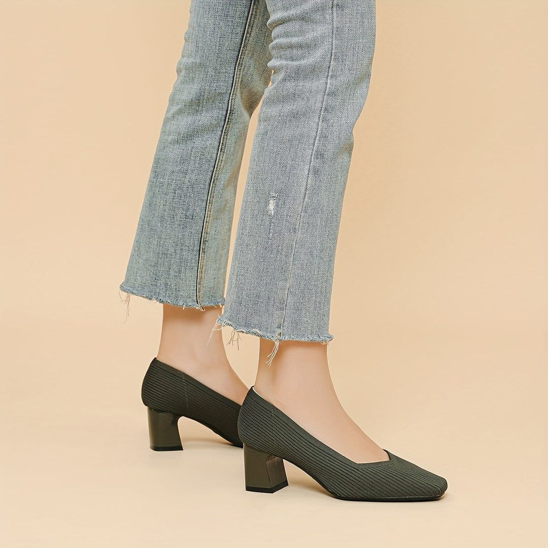 Hetty - Square-Heeled Court Shoe