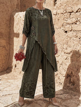 Gwynda - Soft-Touch Top & Pants Set