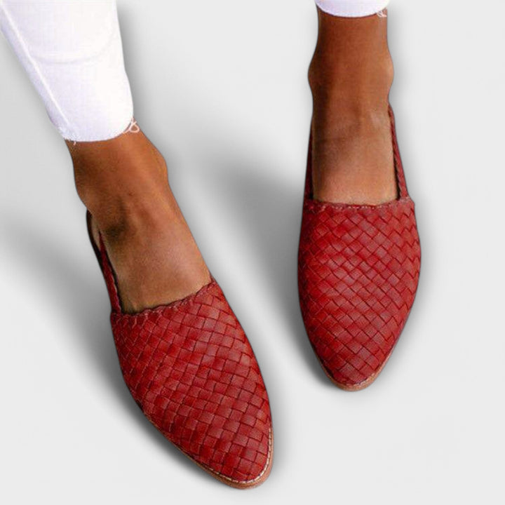 Alouisa- Hand-Woven Slingback Ballet Flat