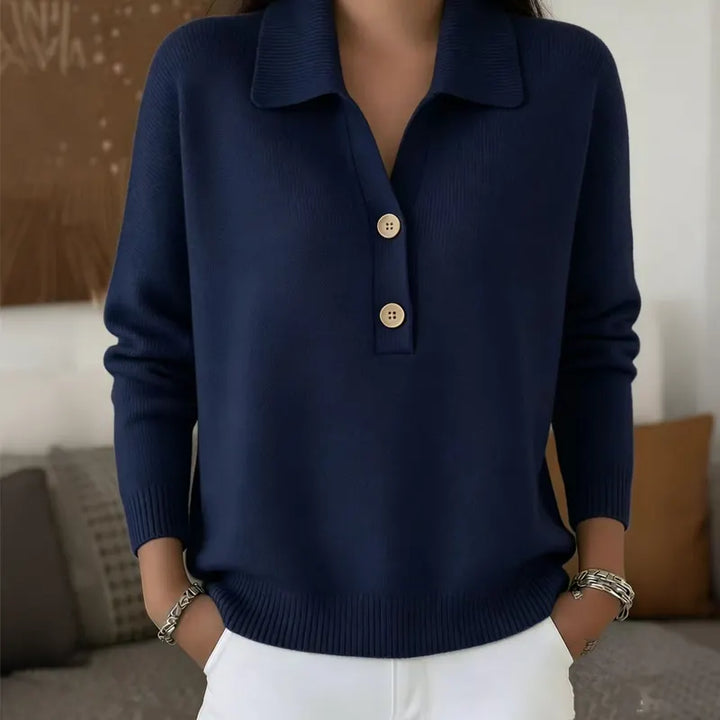 Marcellisse - Soft-Touch V-Neck Sweater