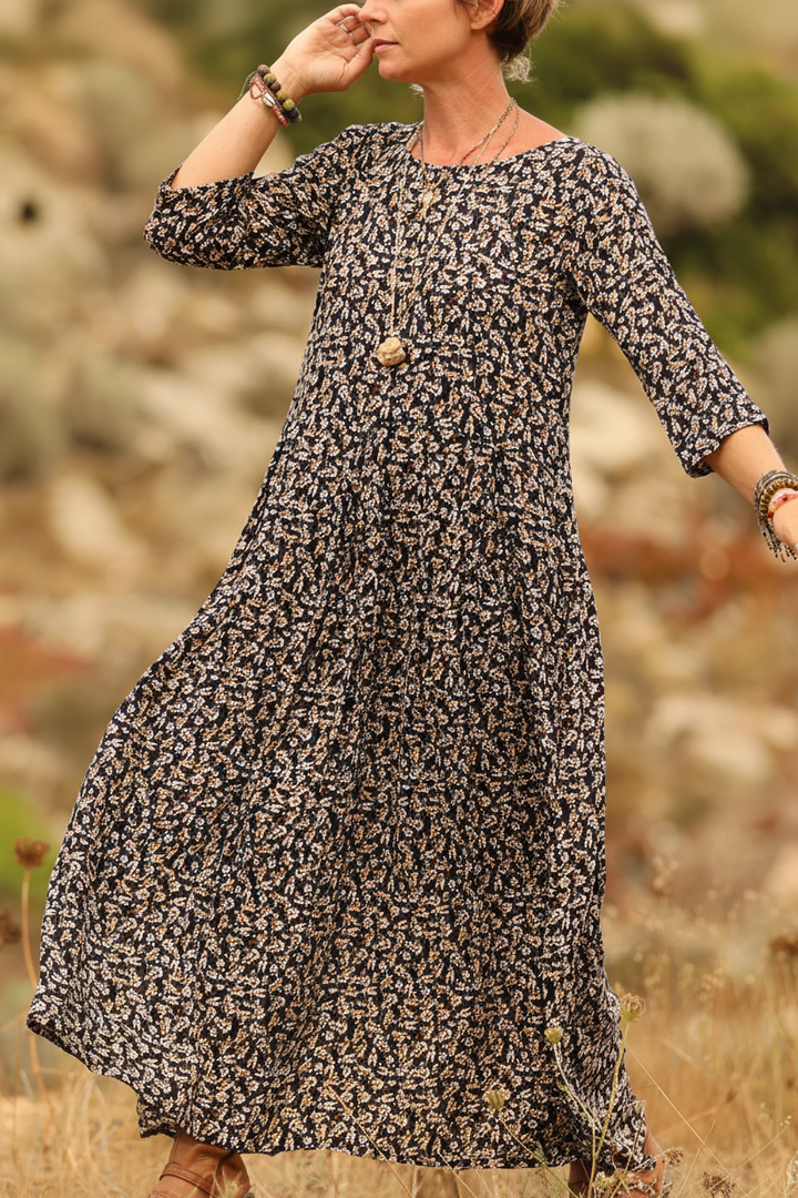 Griselda - Casual Pleated Maxi Dress
