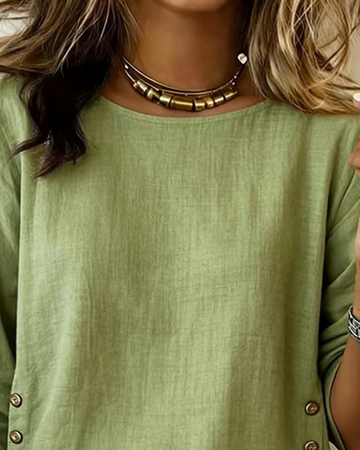 Veyanna - Soft-Touch Long-Sleeve Blouse