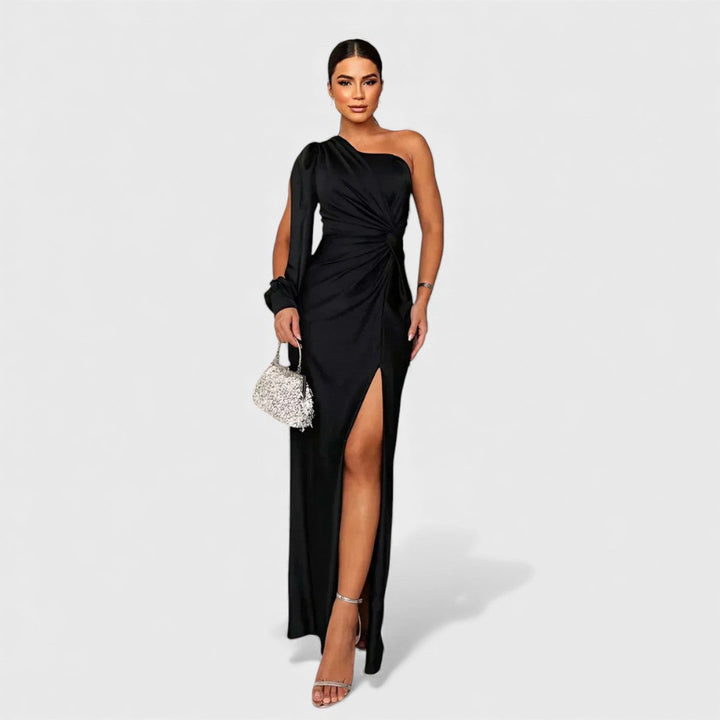 Ellivia - Soft-Touch One-Shoulder Evening Gown