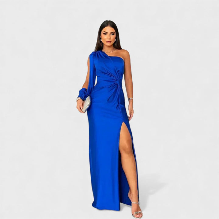 Ellivia - Soft-Touch One-Shoulder Evening Gown