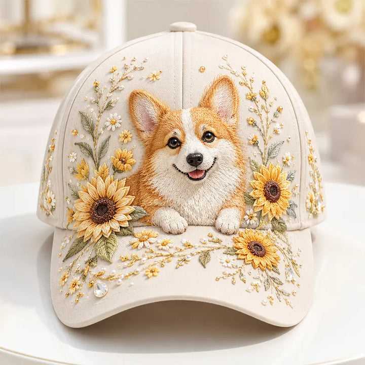 Arlena - Floral Horse Accent Cap