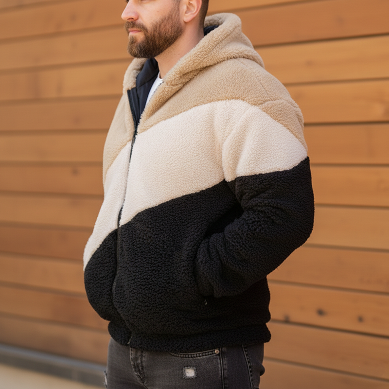 Solivar - Soft-Touch Hooded Zip-Up Jacket