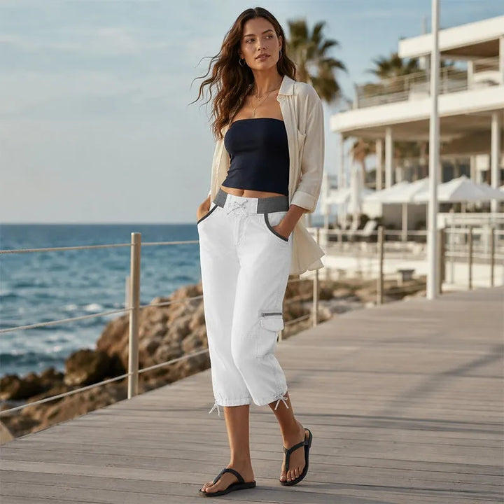 Astrelia - Utility Cargo Capri Pants