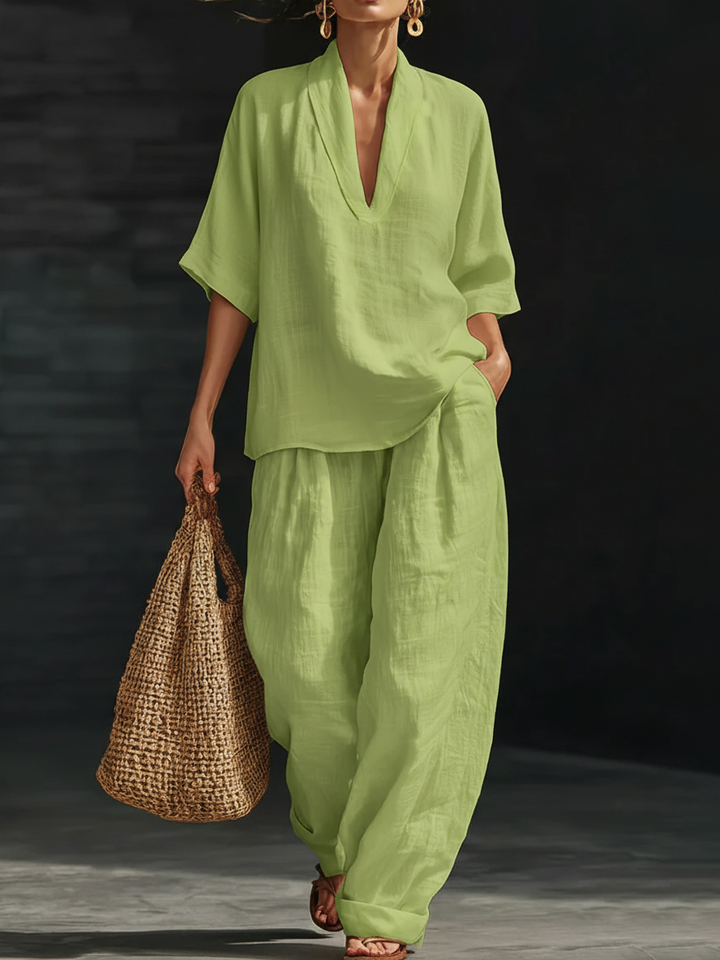 Noressa - Effortless Linen Two-Piece Set