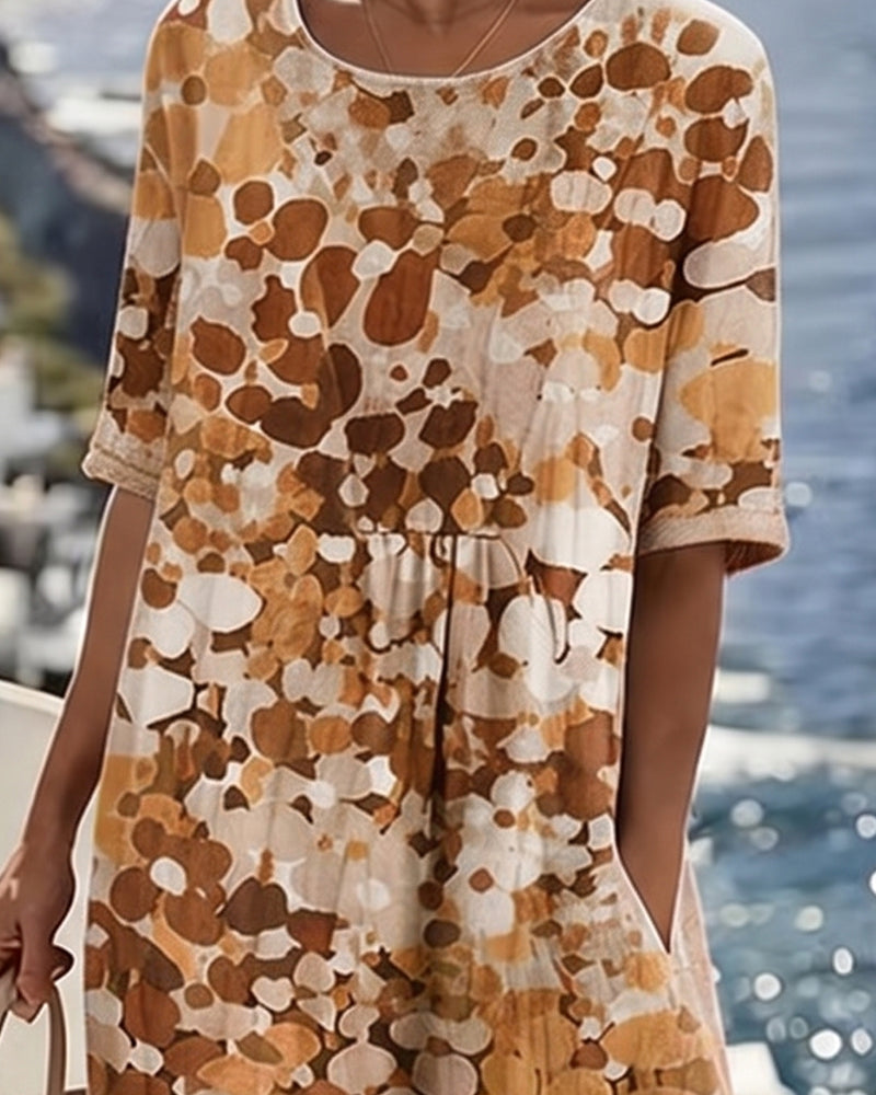 Adria - Soft-Touch A-Line Midi Dress