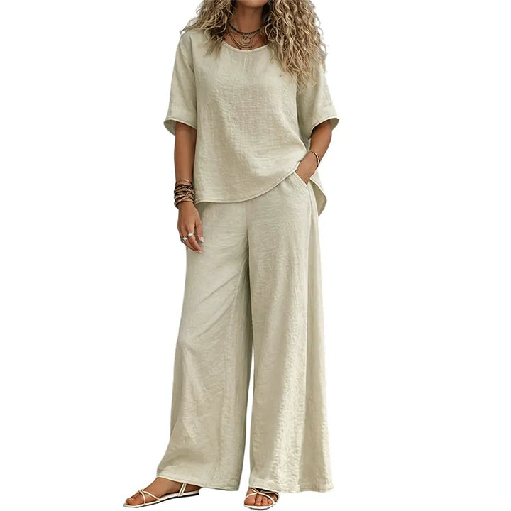 Annavie - Breathable Linen Two-Piece Set
