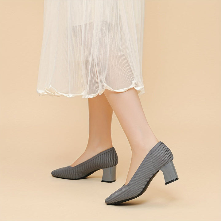 Hetty - Square-Heeled Court Shoe