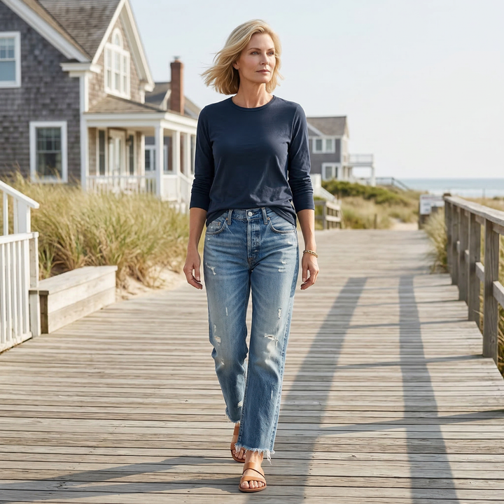 Zelda - Premium Stretch Cropped Jeans