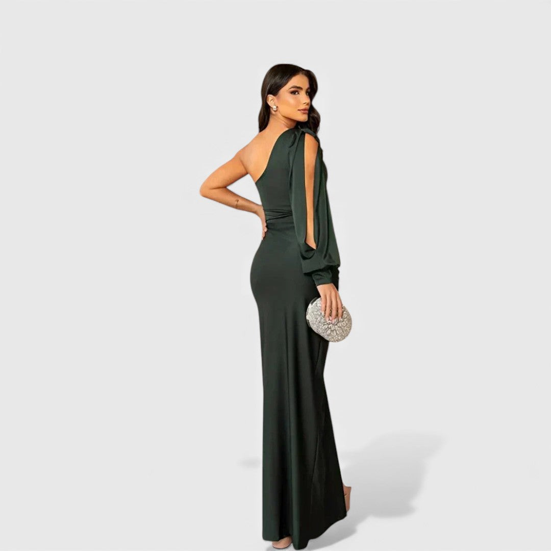 Ellivia - Soft-Touch One-Shoulder Evening Gown