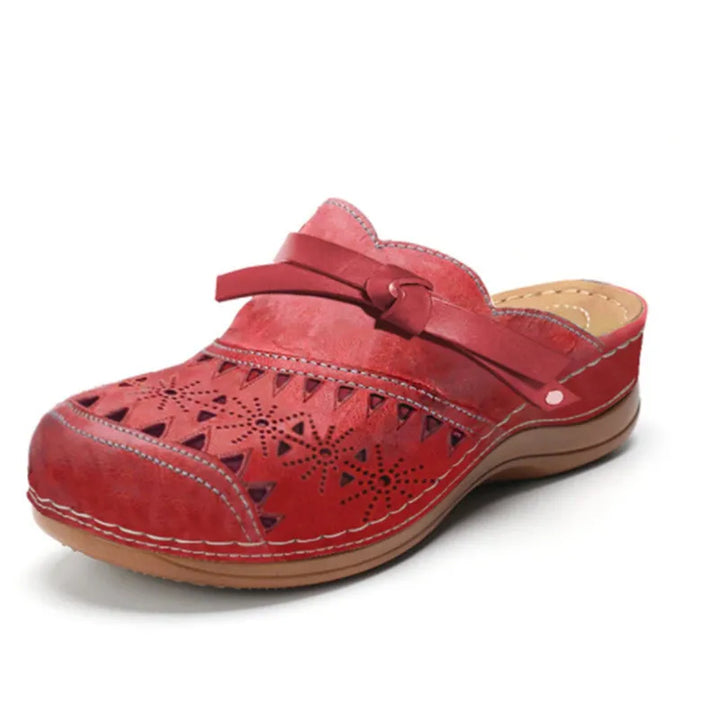 Mallory - Perforated Slip On Comfort Clogs