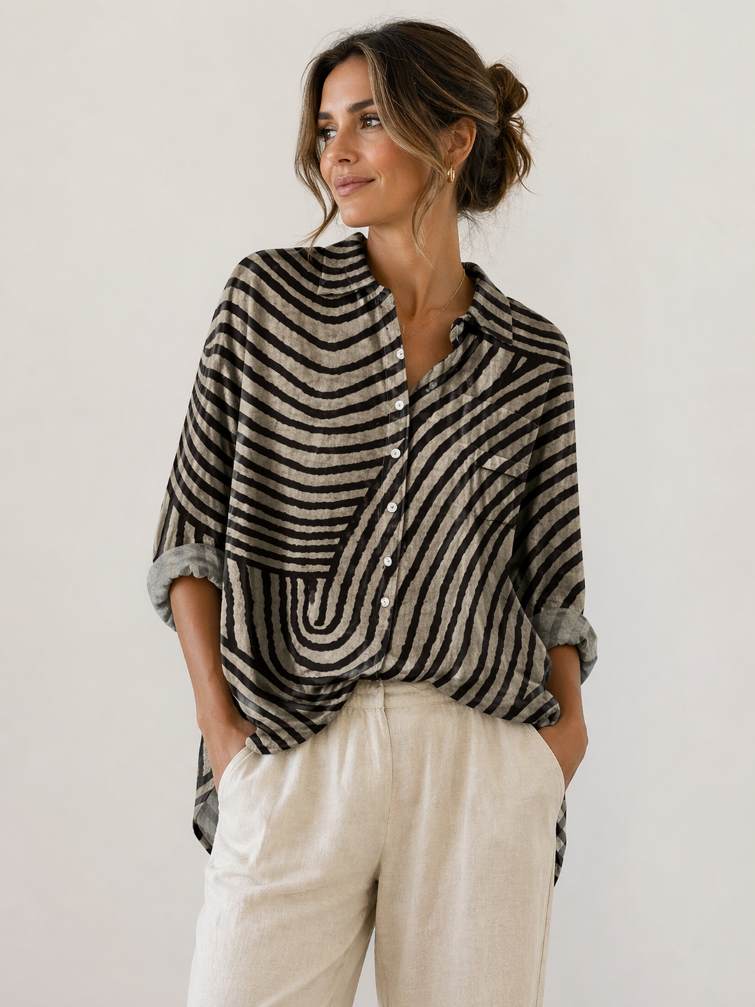 Primrose - Artful Long-Sleeve Blouse