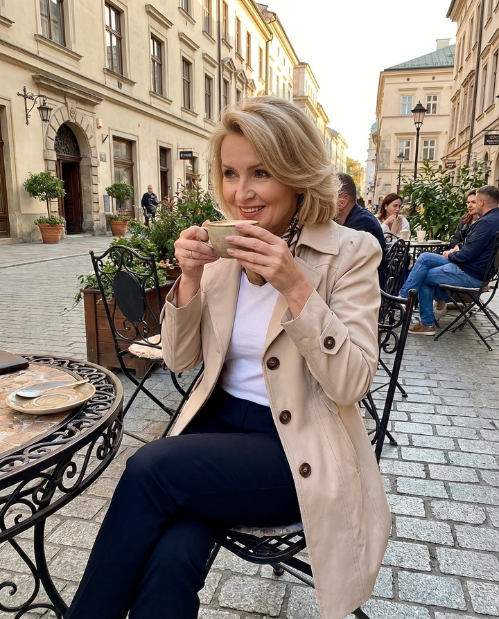 Kaliah - Soft-Touch Trench Coat
