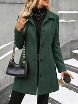 Ulla - Soft-Touch Stand-Collar Coat