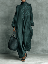 Alora - Premium Linen Maxi Dress