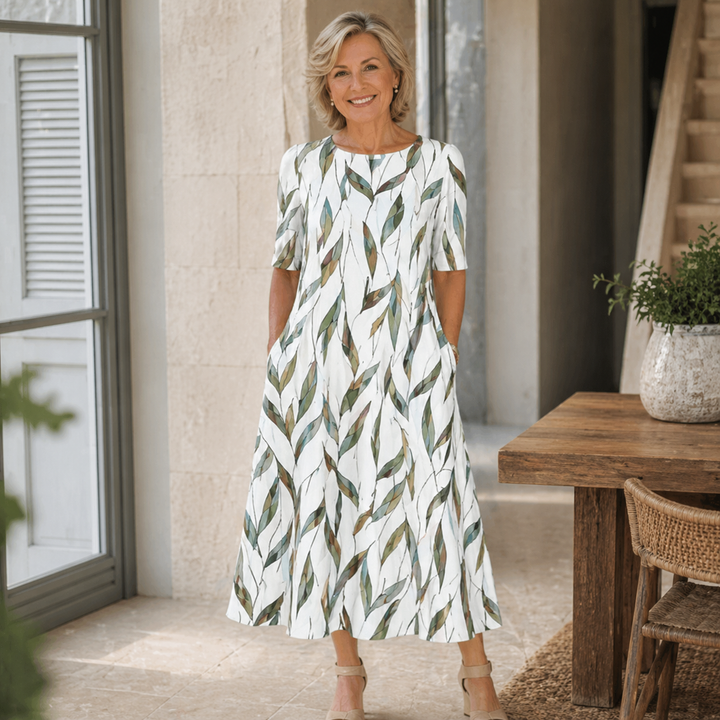 Adriah - Elegant Floral Dress