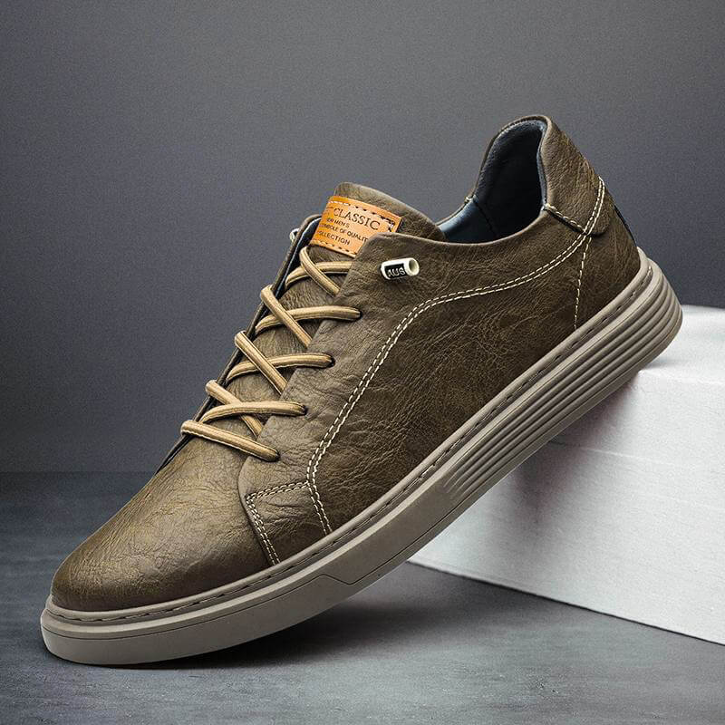 Braelon - Textured Low-Top Sneakers
