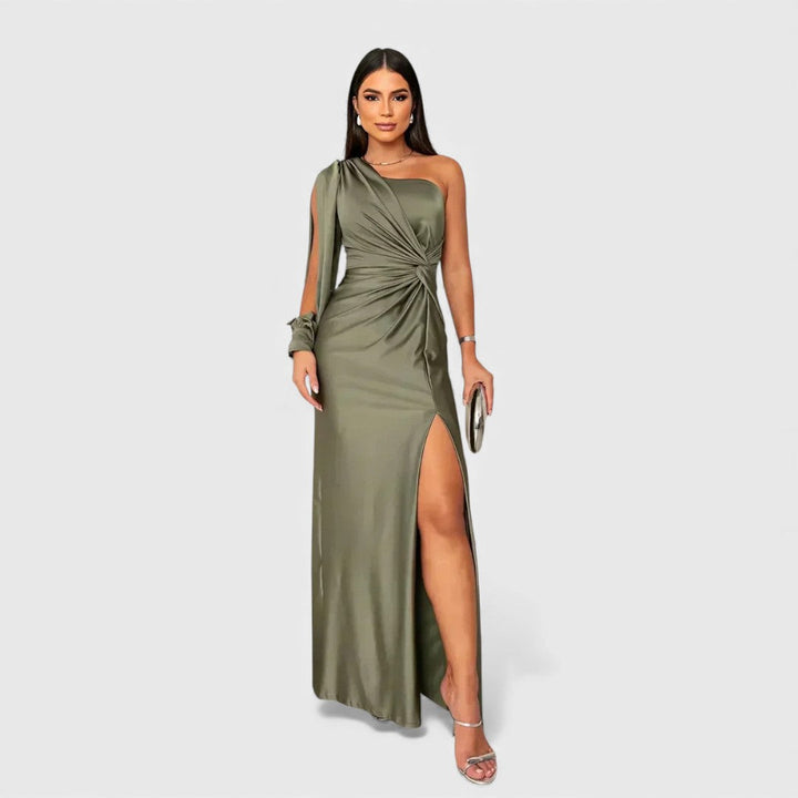 Ellivia - Soft-Touch One-Shoulder Evening Gown