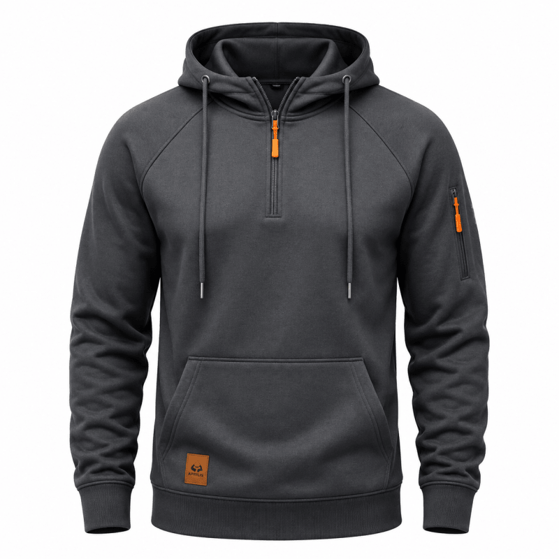 Sterling - Soft-Touch Half-Zip Hoodie