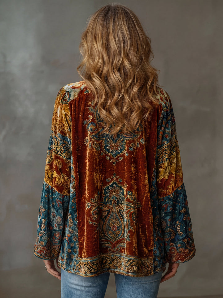 Sylvette - Textured Bohemian Jacket