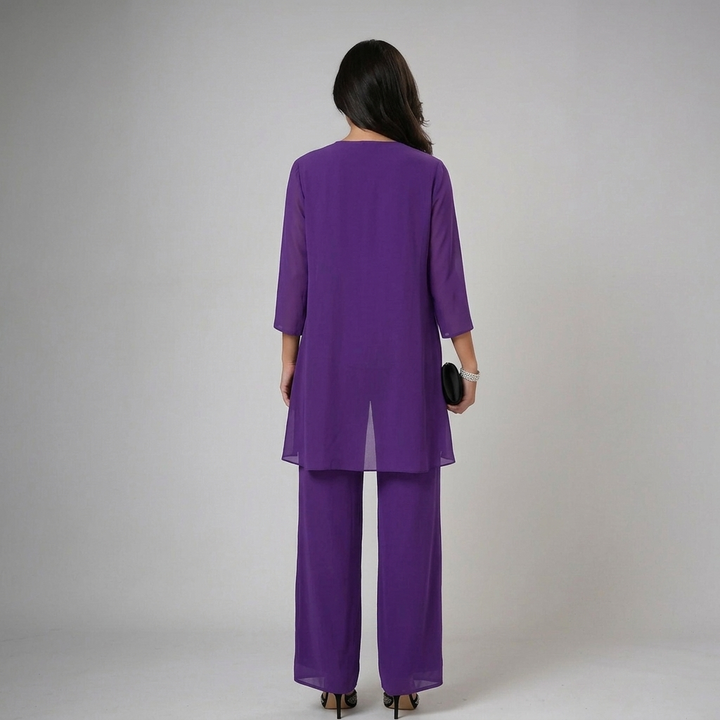 Bronte - Soft-Touch Three-Piece Pantsuit Set