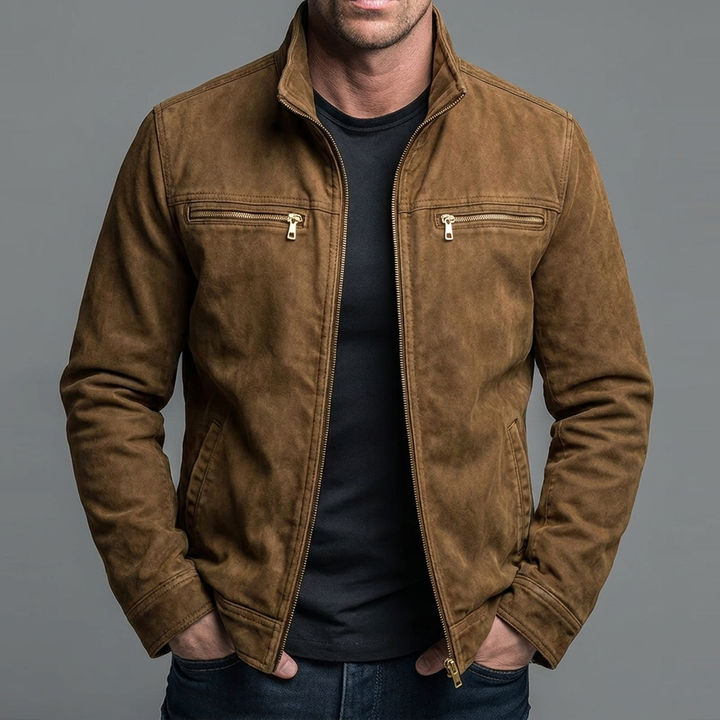 Brody - Vintage-Wash Soft-Touch Zip Jacket